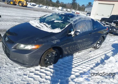 2012 Honda Civic Lx из США, поврежденный, VIN 2HGFG3B51CH503697